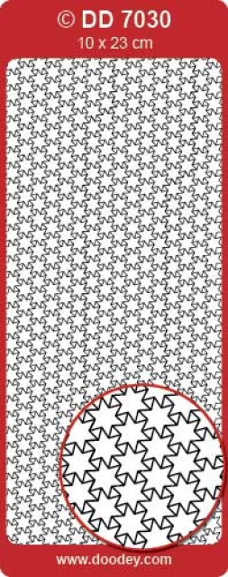 Stickerbogen 10 x 23 cm Over 500 Stars gold