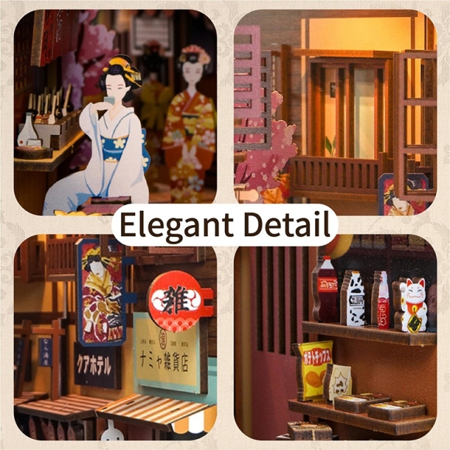 TONECHEER DIY Book Nook / Diorama Japanese Grocery Store