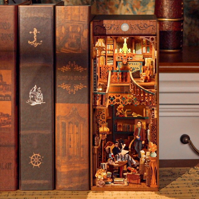 TONECHEER DIY Book Nook / Diorama Violin Detective Agency