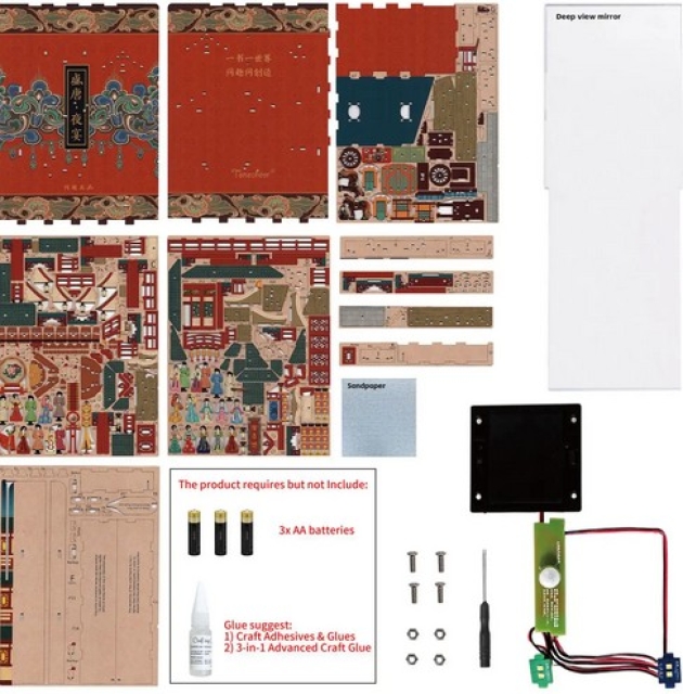 TONECHEER DIY Book Nook / Diorama The Banquet of Tang Dynasty