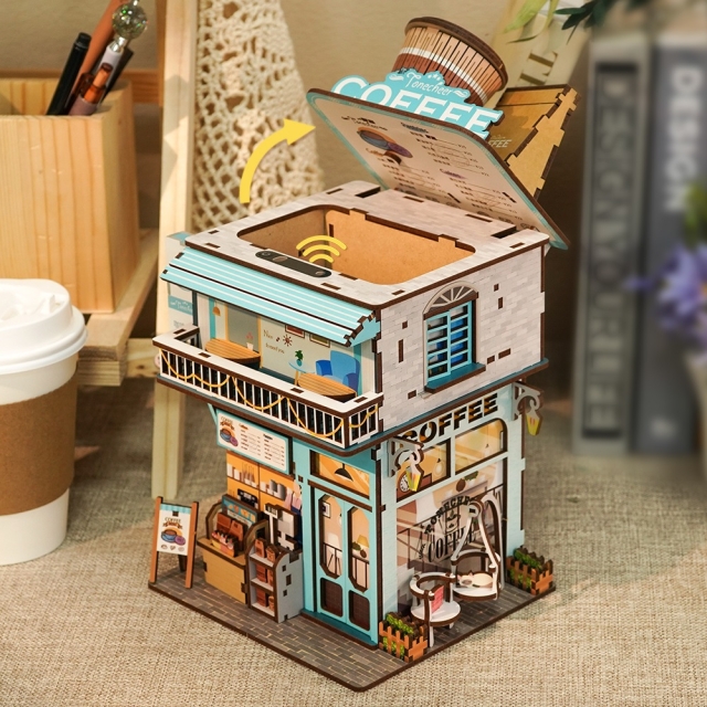 TONECHEER DIY Magic Box Cape Coffee Shop