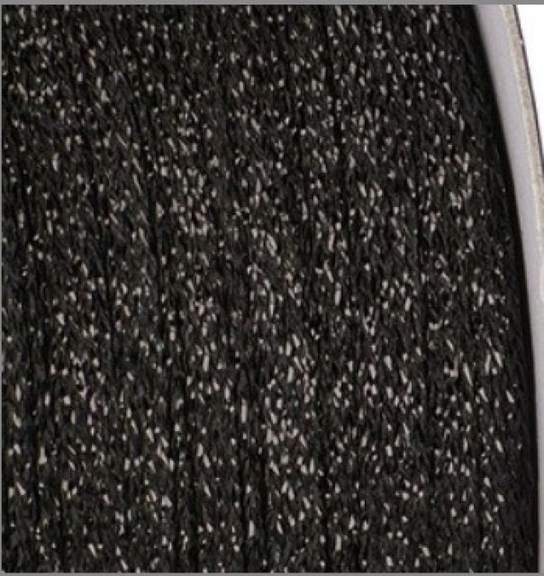 Lurex Tresse 5 mm pro Meter schwarz