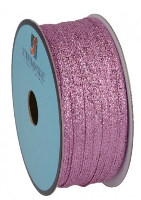 Lurex Tresse 5 mm pro Meter fuchsia