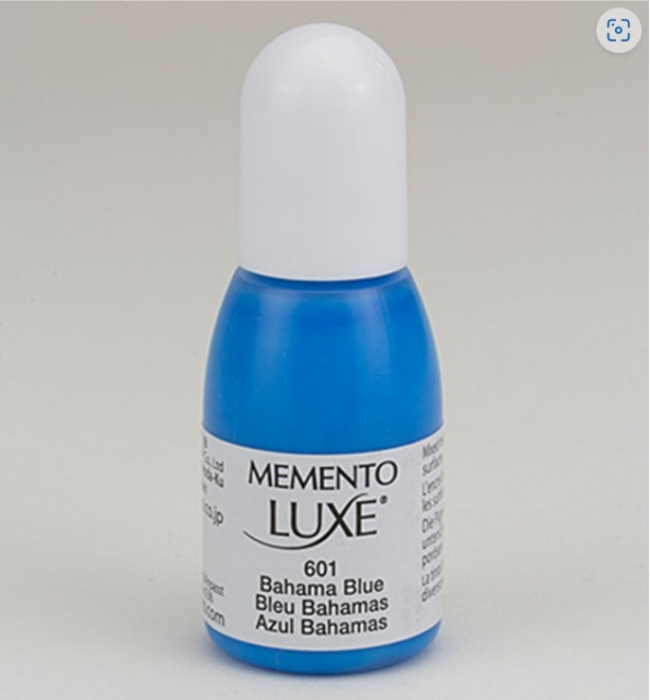 Tsukineko Memento Luxe Reinkers Bahama Blue 15 ml