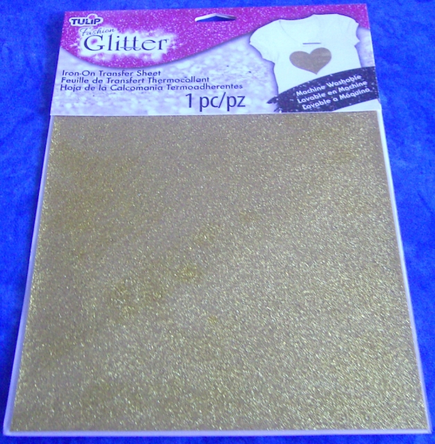 Tulip Iron-On Transfer Sheets Fahion Glitter Gold
