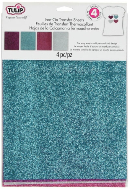 Tulip Iron-On Transfer Sheets Fahion Glitter Multi  Urban