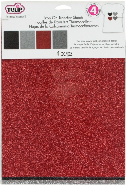 Tulip Iron-On Transfer Sheets Fahion Glitter Multi Twilight