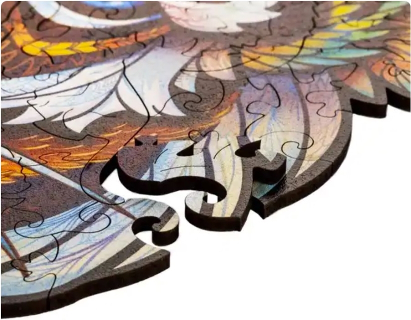 Unidragon Holz Puzzle "S" 104 Teile  Lovely Tiger