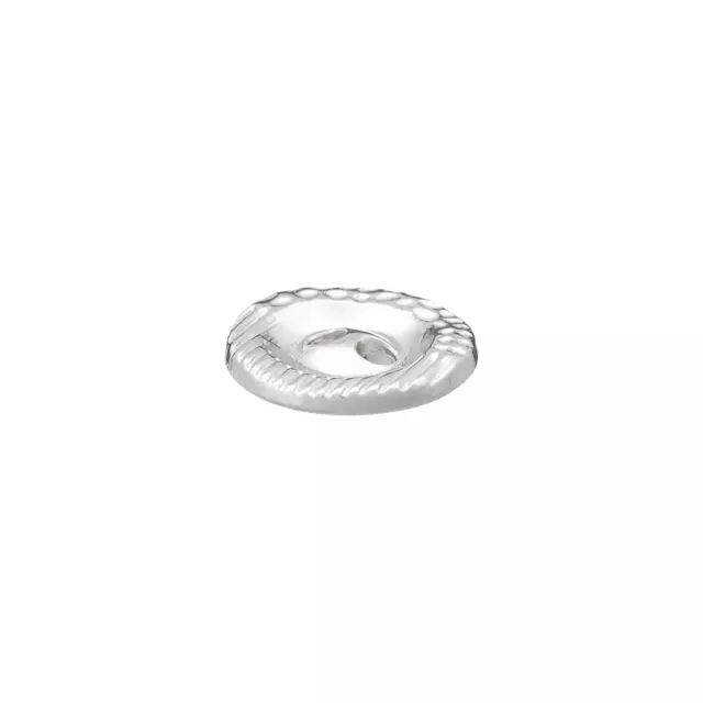 Metallknopf mit 2 Löchern 12 mm silber