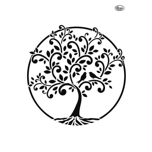 VIVA Decor Universalschablone A4 Baum des Lebens