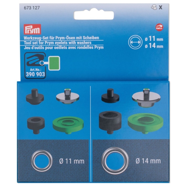 Prym Werkzeug Set Ösen 11 + 14 mm für Prym Vario Creative Tool