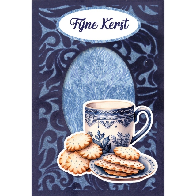 3D Velvet Cards Falling For Christmas