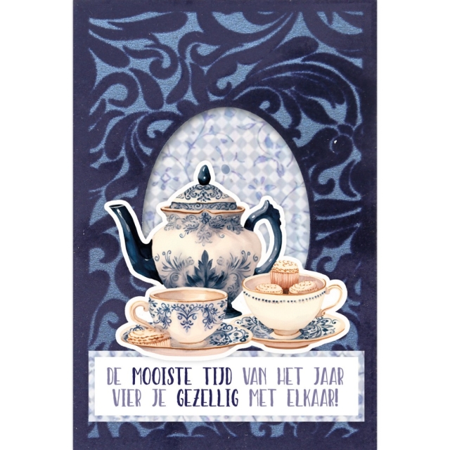 3D Velvet Cards Falling For Christmas