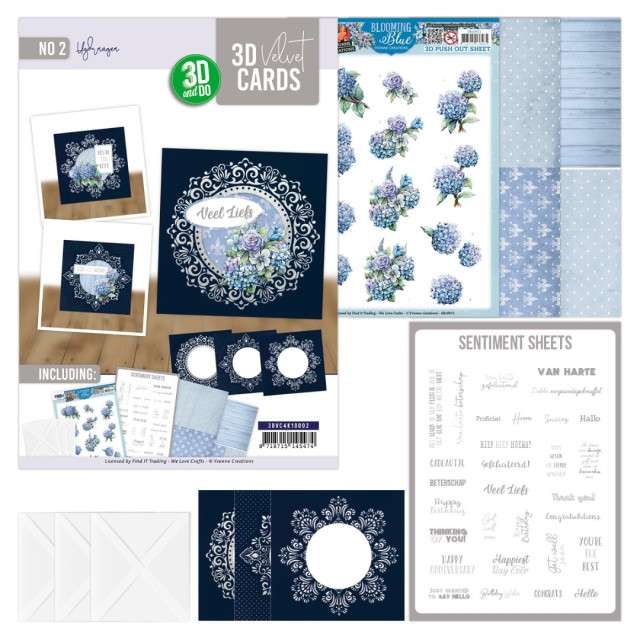 Yvonne Creations 3D And Do Velvet Cards Hydrangea