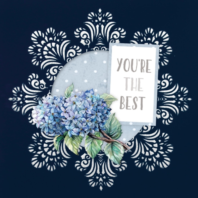 Yvonne Creations 3D And Do Velvet Cards Hydrangea