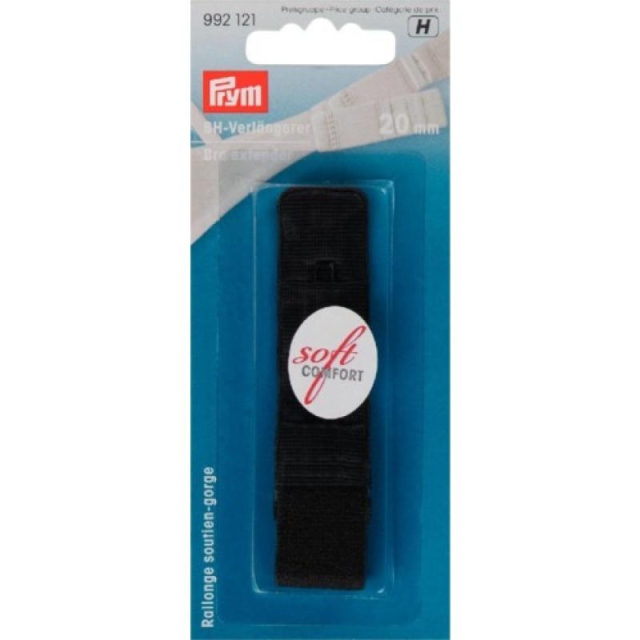PRYM BH Verlängerer, schwarz 20 mm