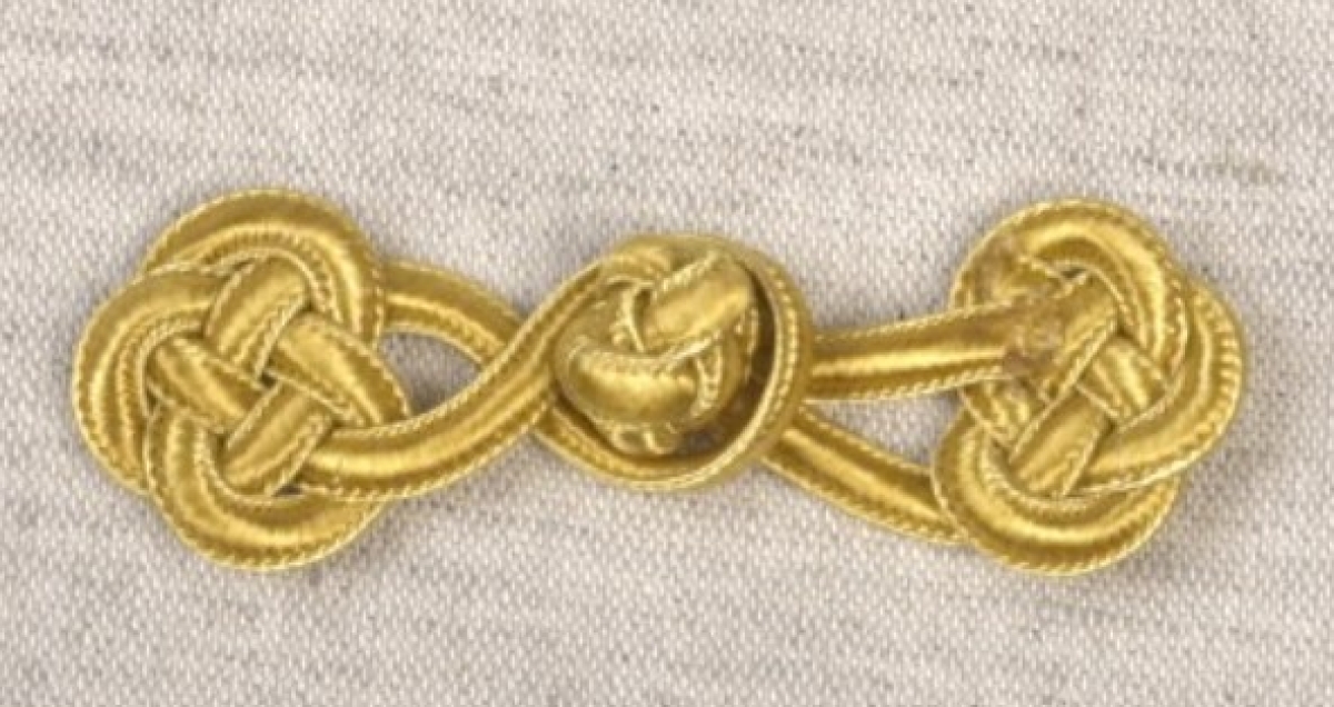Posamentenverschluss 75 mm senf jaune moutarde