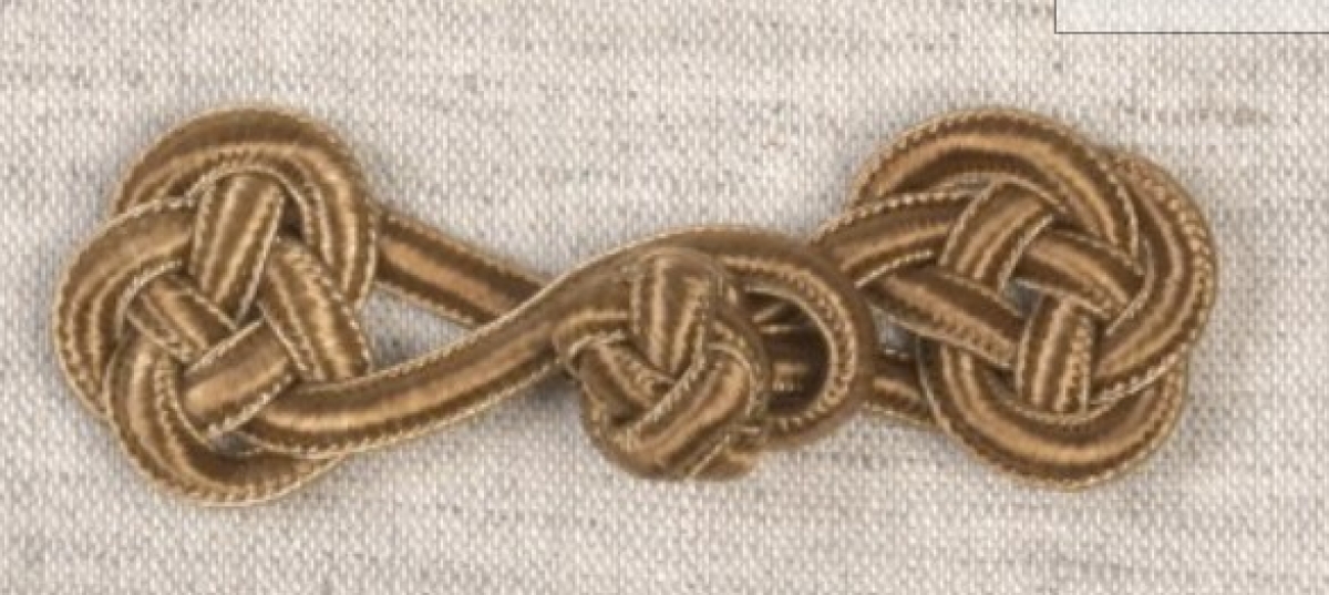 Posamentenverschluss 75 mm braun marron havane