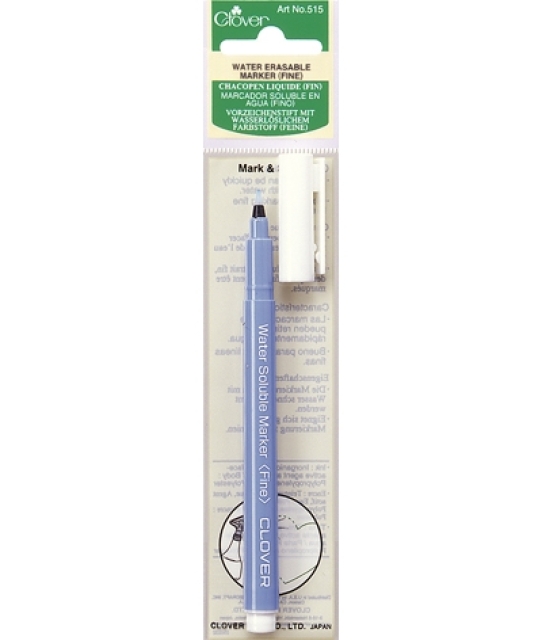 Clover Vorzeichenstift wasserlöslich blau fein