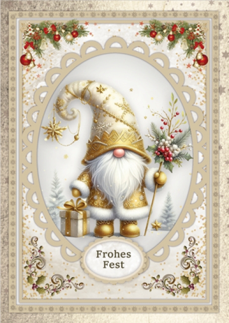 Reddy Cards Bastelset Goldige Weihnachtswichtel