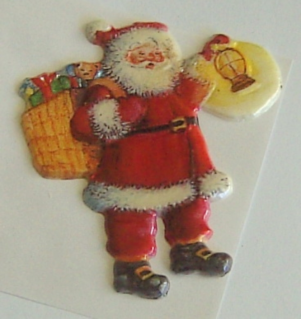 Wachsbild Santa