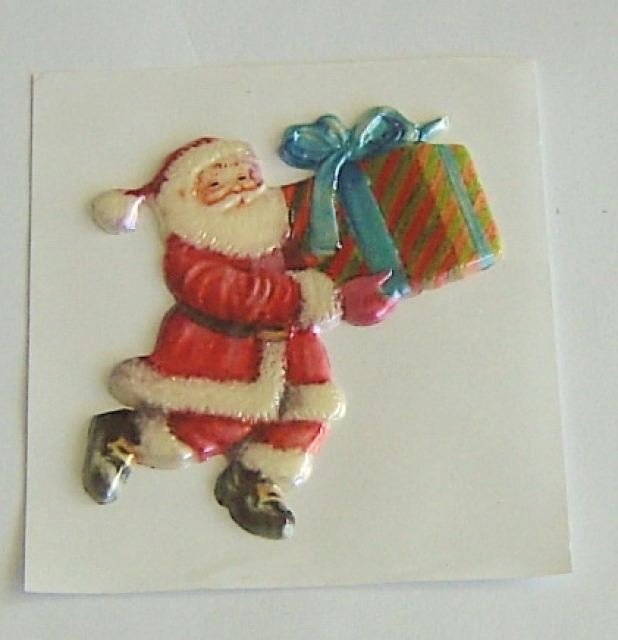 Wachsbild Santa