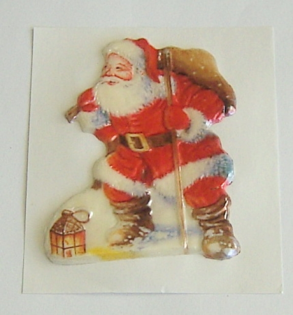 Wachsbild Santa