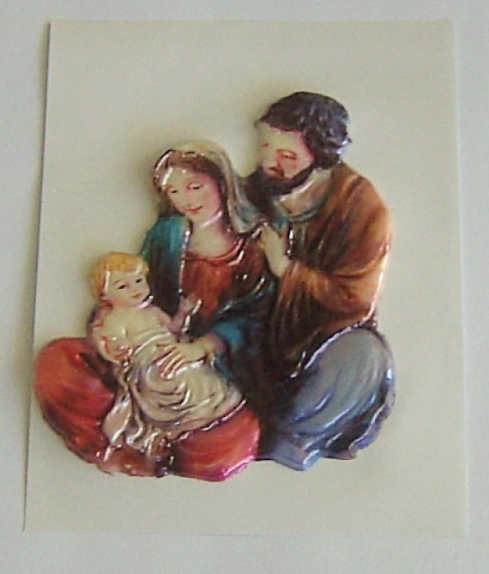 Wachsbild Heilige Familie