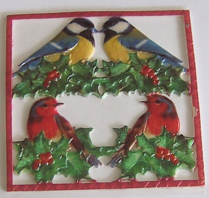 Wachsplatte Weihnachtsmotive
