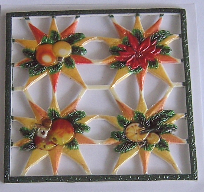 Wachsplatte Weihnachtsmotive