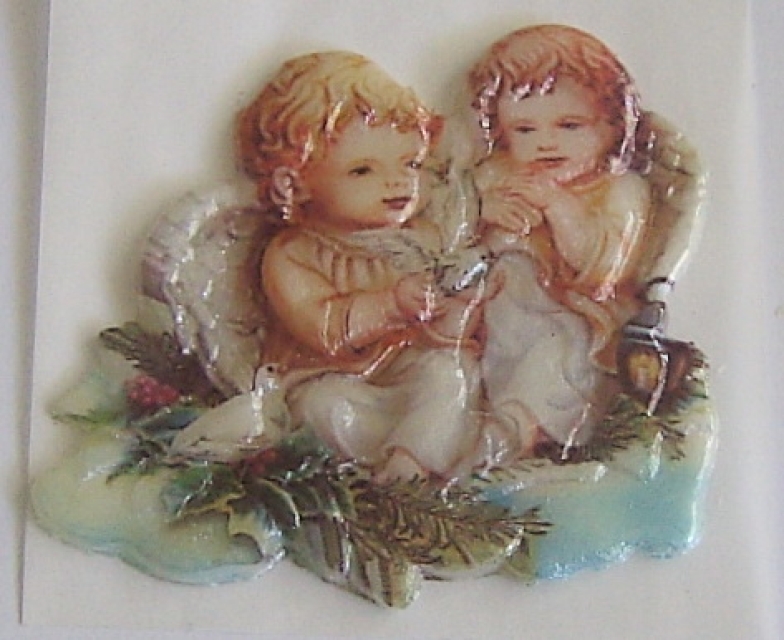 Wachs geprägtes Weihnachtsornament Engel