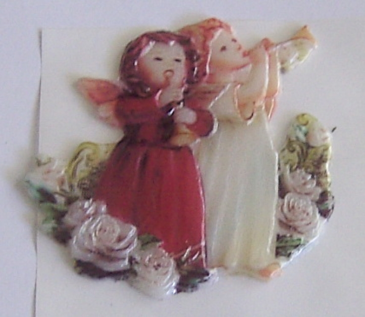 Wachs geprägtes Weihnachtsornament Engel