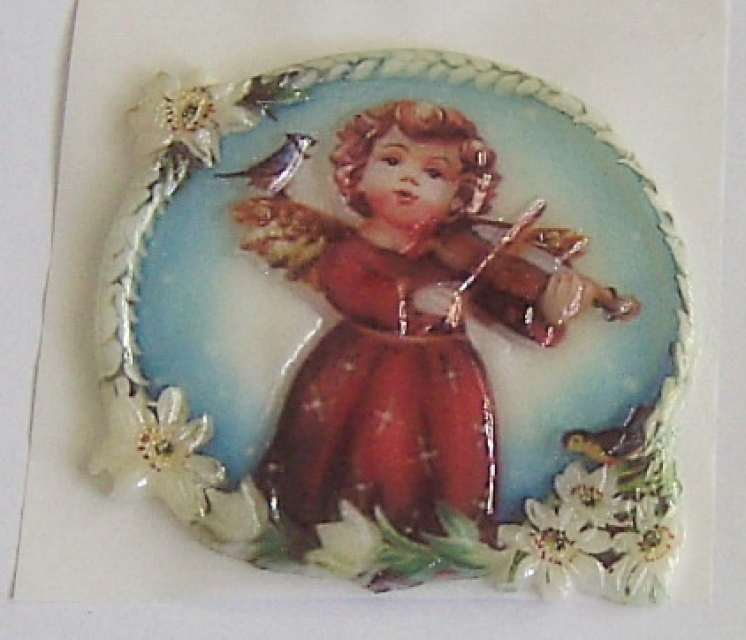 Wachs geprägtes Weihnachtsornament Engel