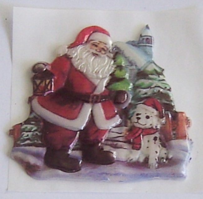 Geprägtes Wachsornament Nikolaus