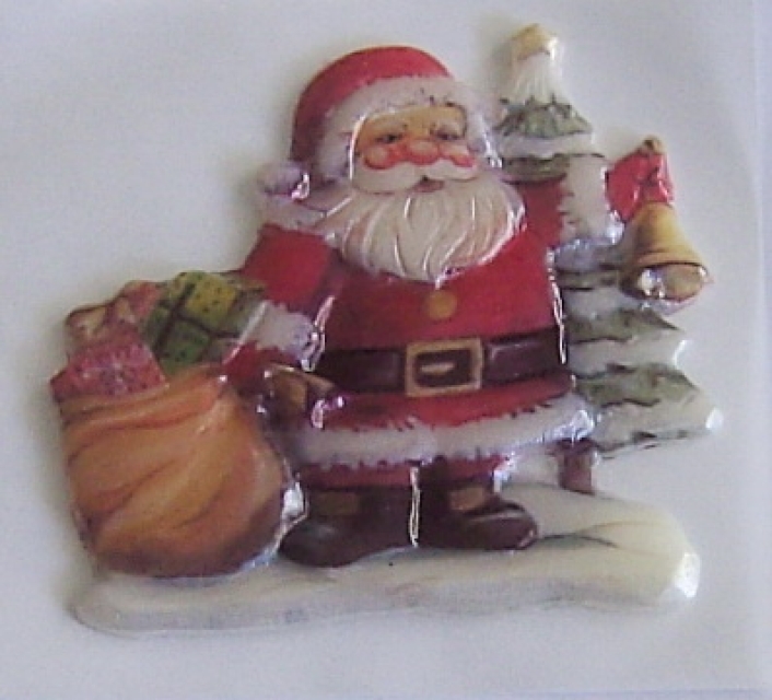 Geprägtes Wachsornament Nikolaus