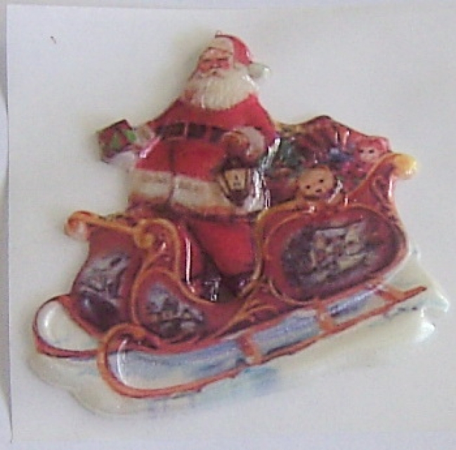 Geprägtes Wachsornament Nikolaus