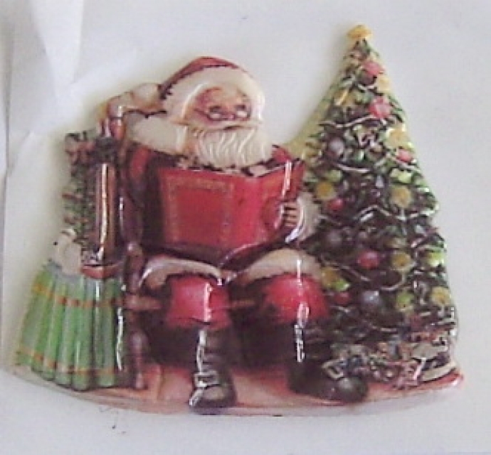 Geprägtes Wachsornament Nikolaus