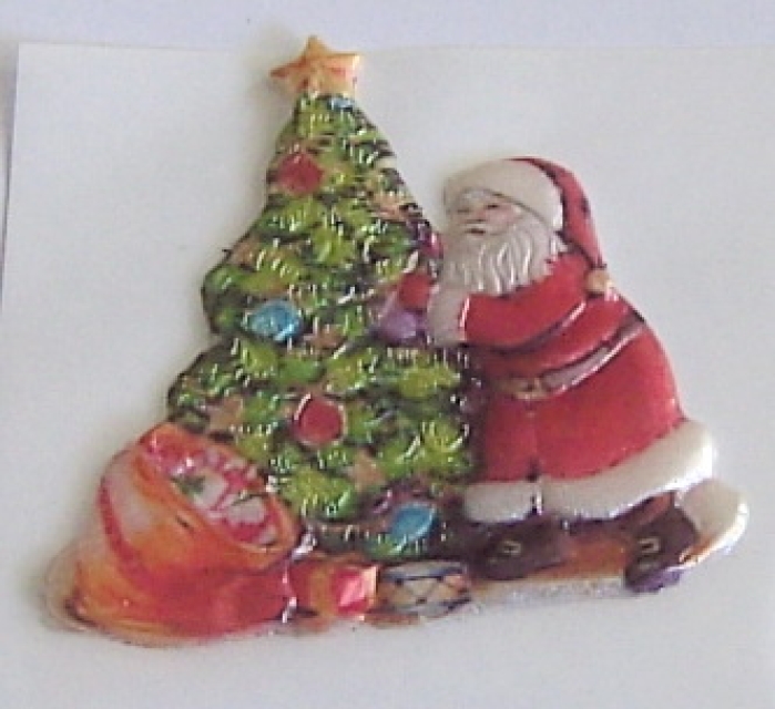 Geprägtes Wachsornament Nikolaus