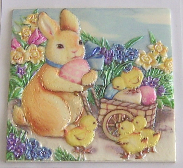 Wachsbild Ostern