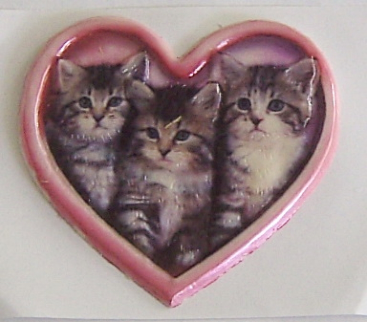 Wachsbild Katzen
