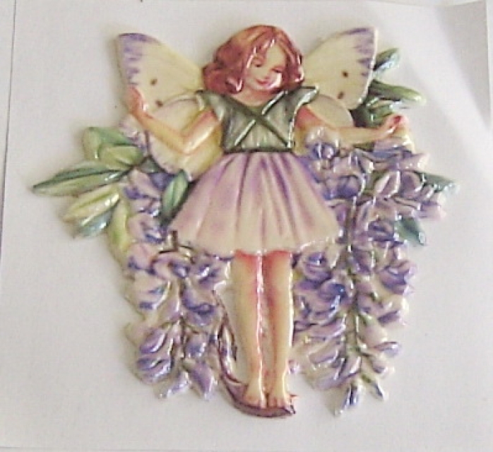 Wachsbild Elfe