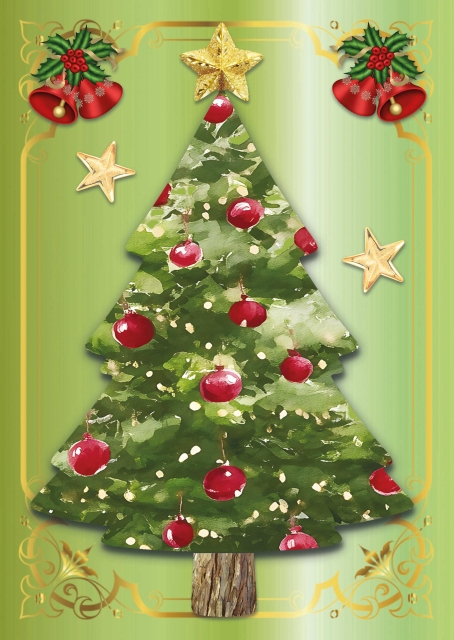 Reddy Cards Bastelset Weihnachtsbaumkarten