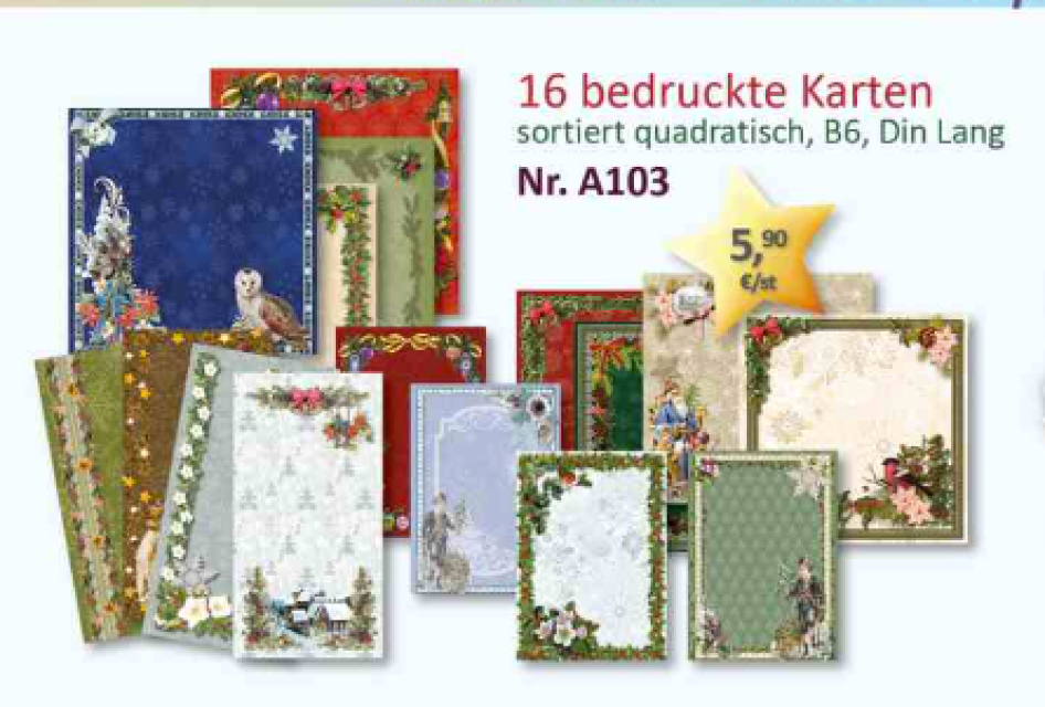 Reddy Cards bedruckte Weihnachtskarten
