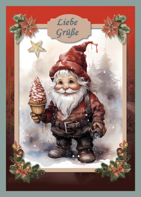 Reddy Cards Bastelset Niedliche Weihnachtswichtel