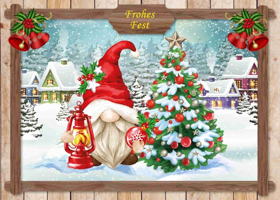 Reddy Cards Weihnachtswichtel, Set für 12 Karten