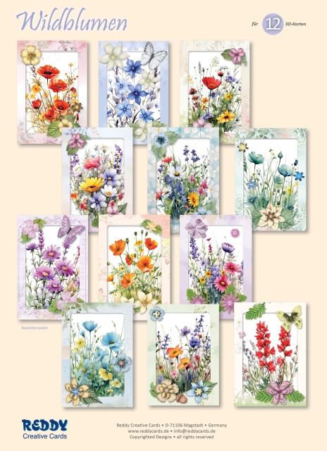 Reddy Cards Bastelset Wildblumen