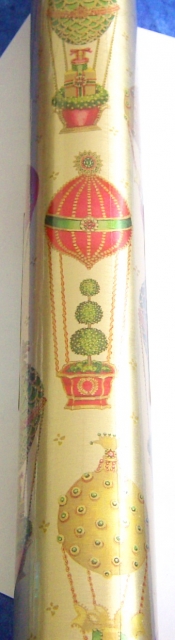 Caspari Luxus Geschenkpapier Rolle zu 76 x 190 cm Christmas in the Air