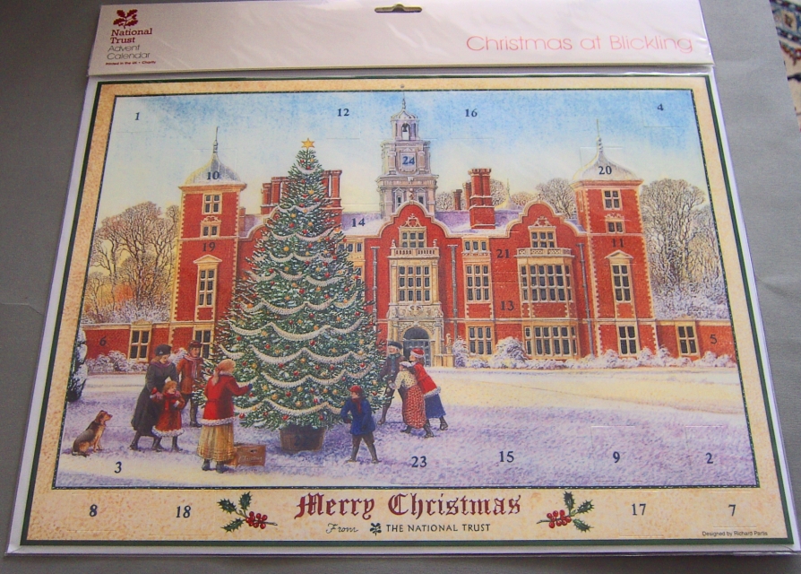 Caspari Adventskalender Karte "Christmas at Blickling"