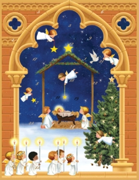 Caspari Adventskalender Angels