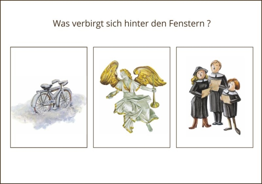 Miniadventskalender mit Umschlag Dresdner Frauenkirche